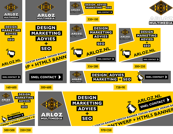 Bannerformaten populaire advertentieformaten banners