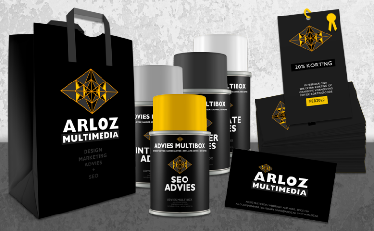 Design kortingscode print drukwerk Arloz