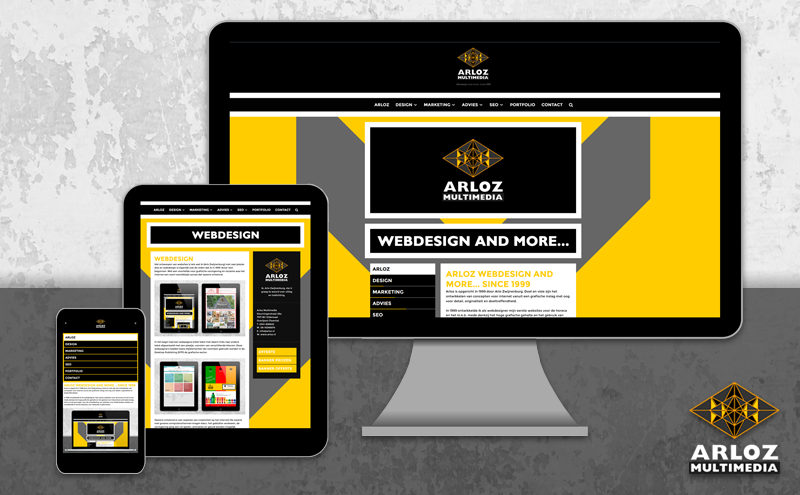 Webdesign Arloz WordPress website redesign