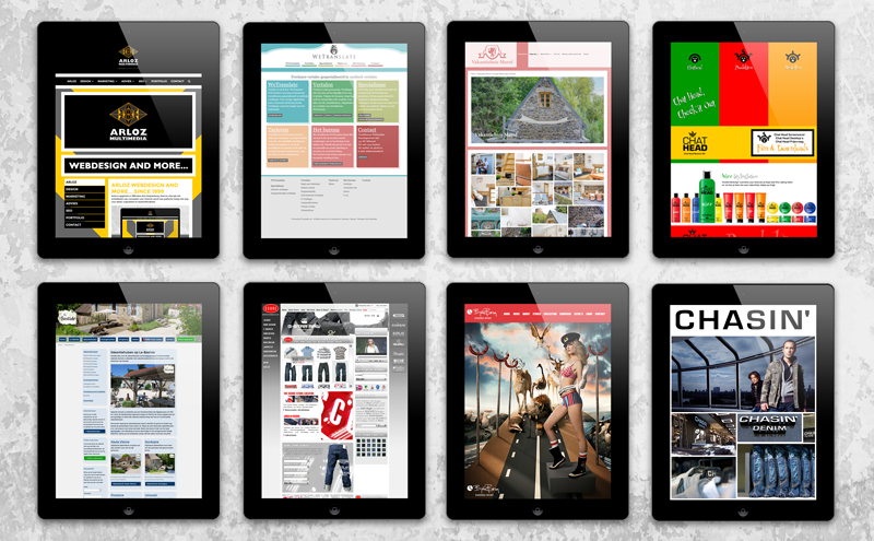 Webdesign portfolio voorbeelden Arloz