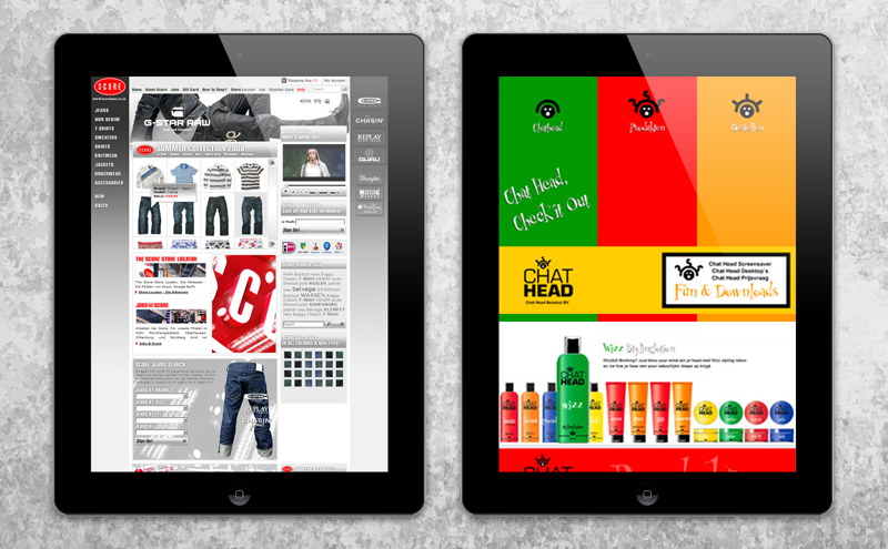 Webshop design voorbeeld Arloz