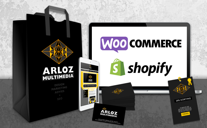 Arloz webshop e-commerce platformen Shopify & WordPress Woocommerce