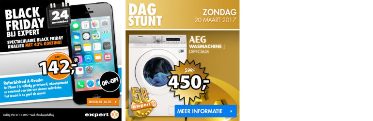 Webshop dagaanbieding banner dagstunt e-commerce ontwerp door Arloz