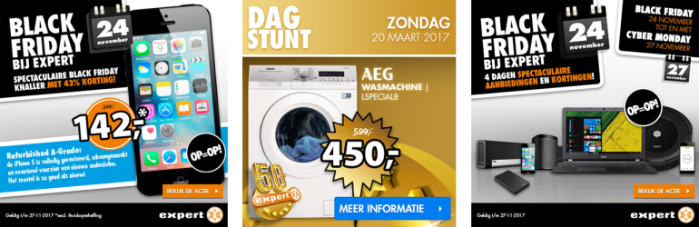 Webshop dagaanbieding Black Friday banner dagstunt e-commerce ontwerp door Arloz