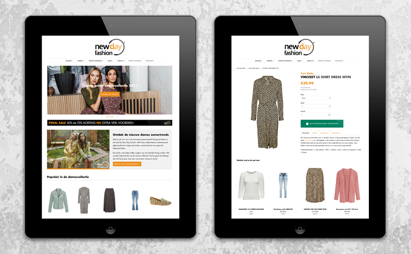 Webshop ontwerp Shopify webshop voorbeeld portfolio webdesign en e-commerce door Arloz