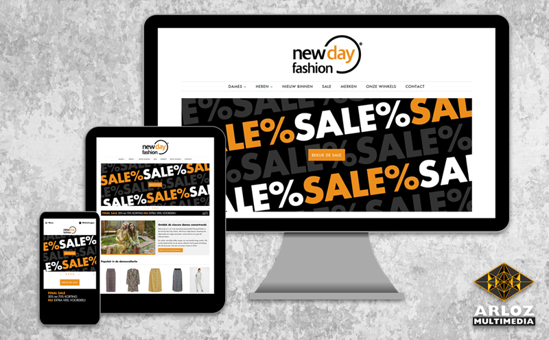 Webshop ontwerp Shopify webshop voor lokale kledingwinkel retail e-commerce door Arloz