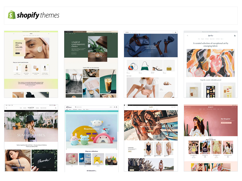 Shopify themes: Thema voorbeelden voor een Shopify webshop