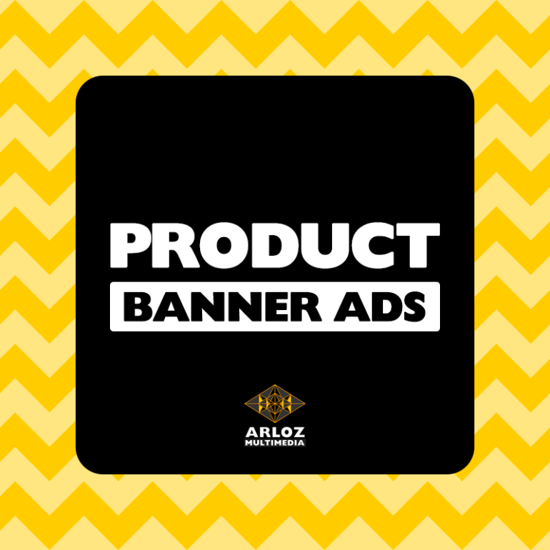 Product banner advertenties. Html5 en AMPHTML banner ads interactieve beeldadvertenties ontworpen door Arloz Multimedia.