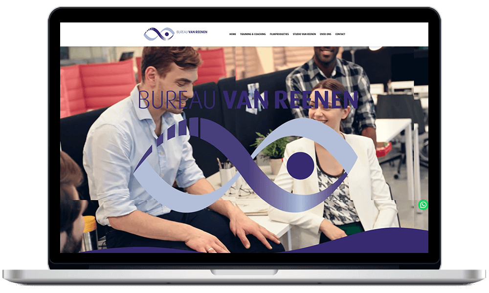 Portfolio webdesign: Website voorbeeld www.bureauvanreenen.nl webdesign door Arloz.